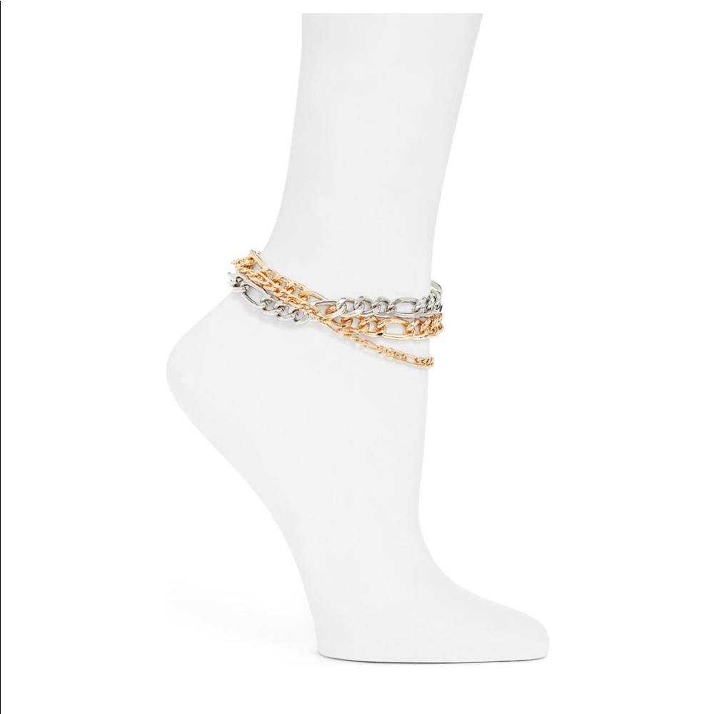 8 Other Reasons Triple Metal Anklet Pack Set
